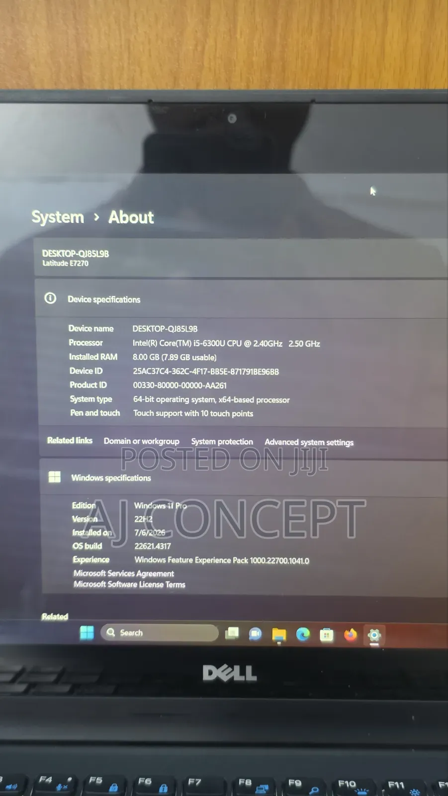 Laptop Dell Latitude E7270 8GB Intel Core i5 SSD 256GB