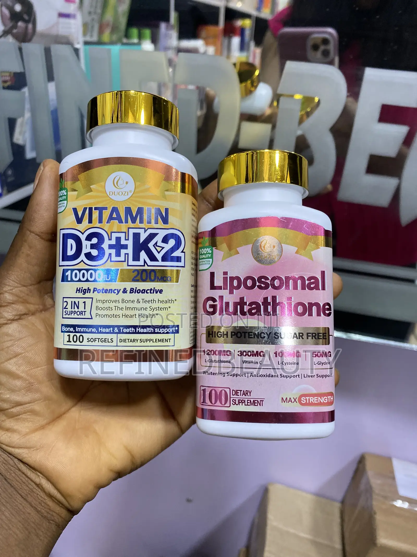 Duozi Vitamin D3 + Liposomal Glutathione