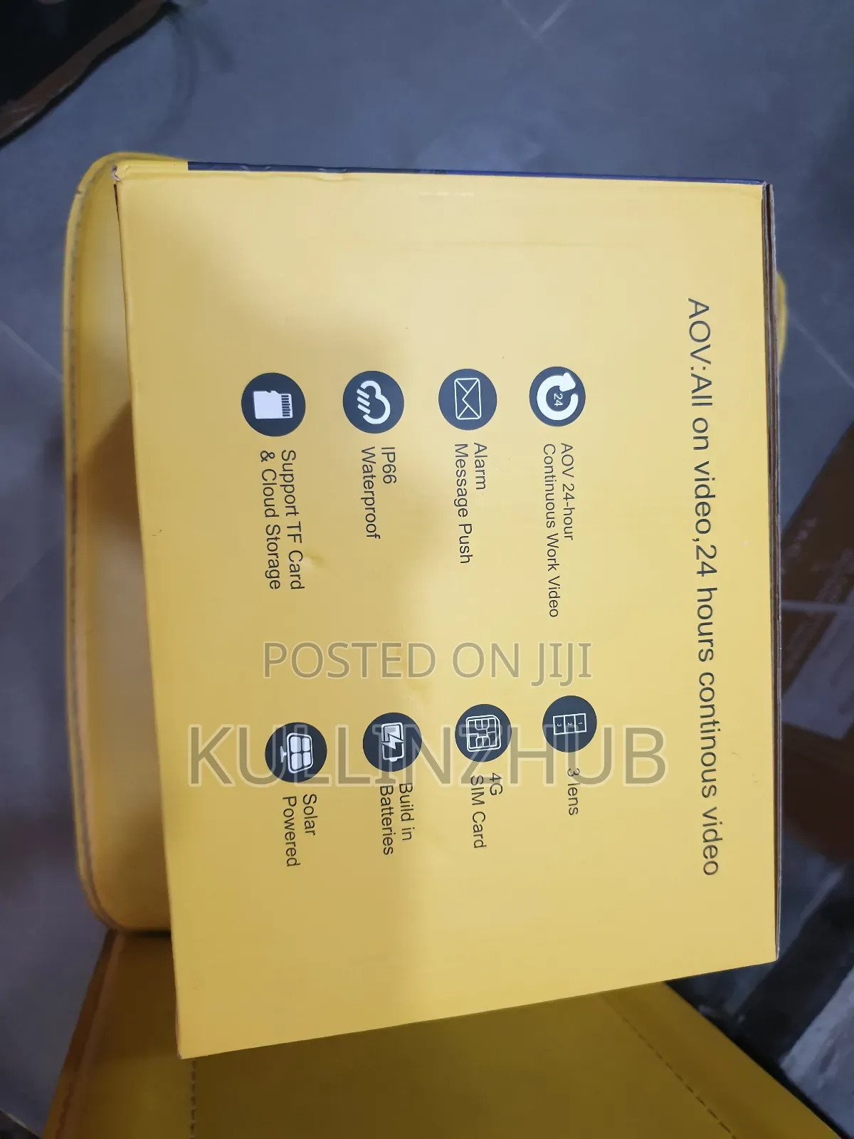 AOV Solar-Powered PTZ Security – Triple Lens AI Camera