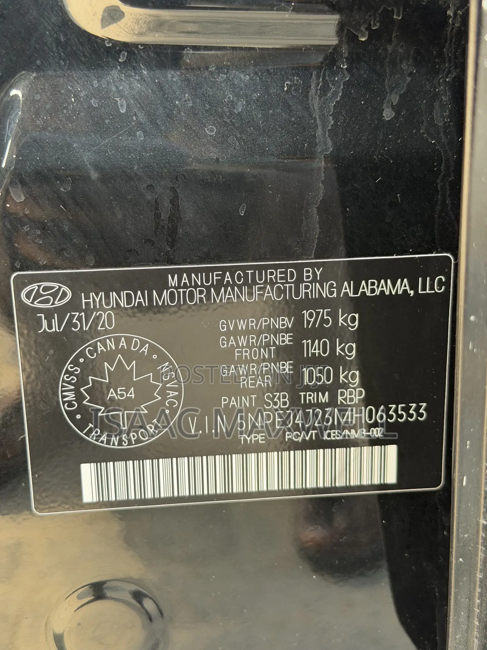 Hyundai Sonata 2020 Black
