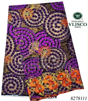 High Quality Vlisco Satin Fabrics