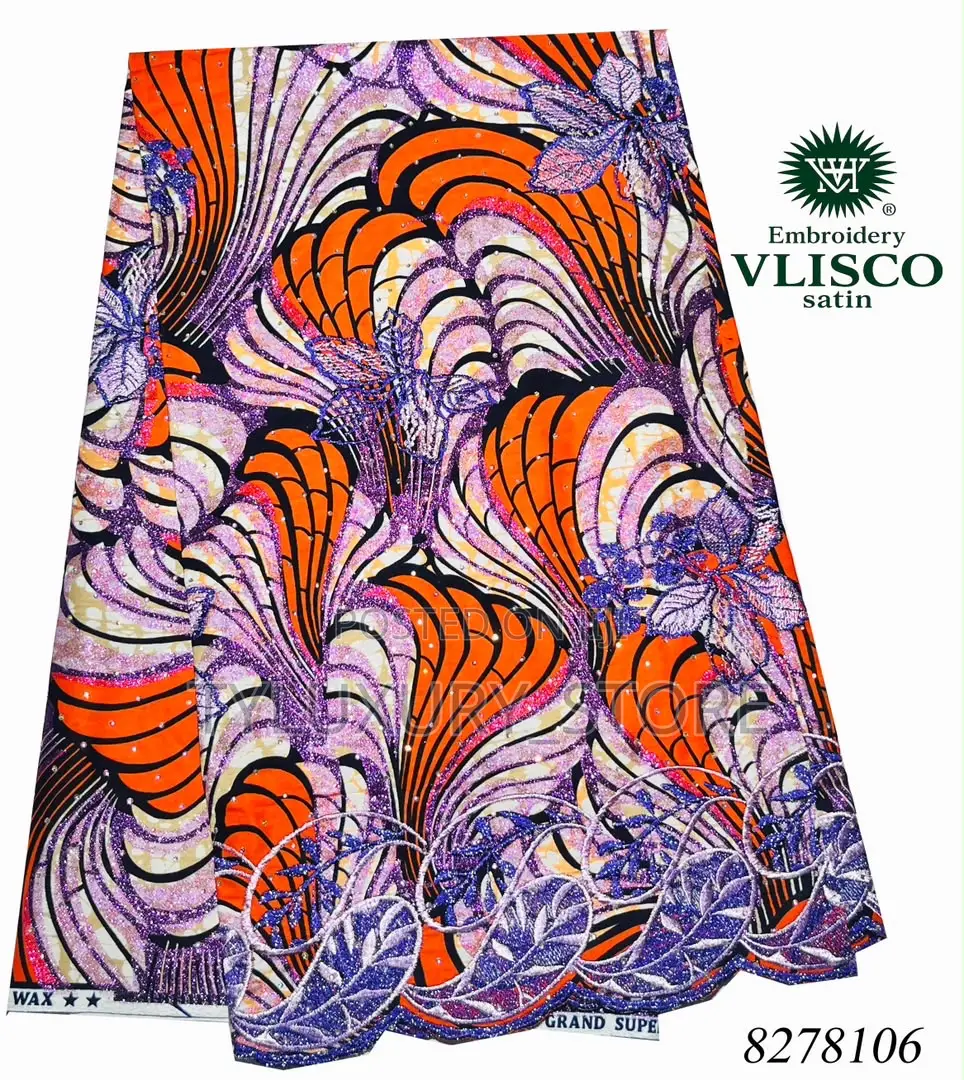 High Quality Vlisco Satin Fabrics