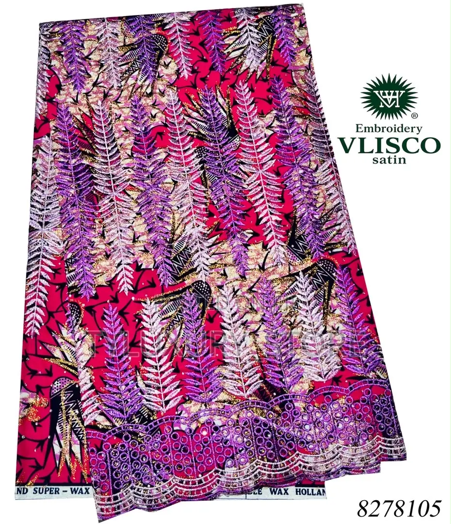High Quality Vlisco Satin Fabrics