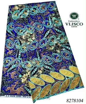 High Quality Vlisco Satin Fabrics