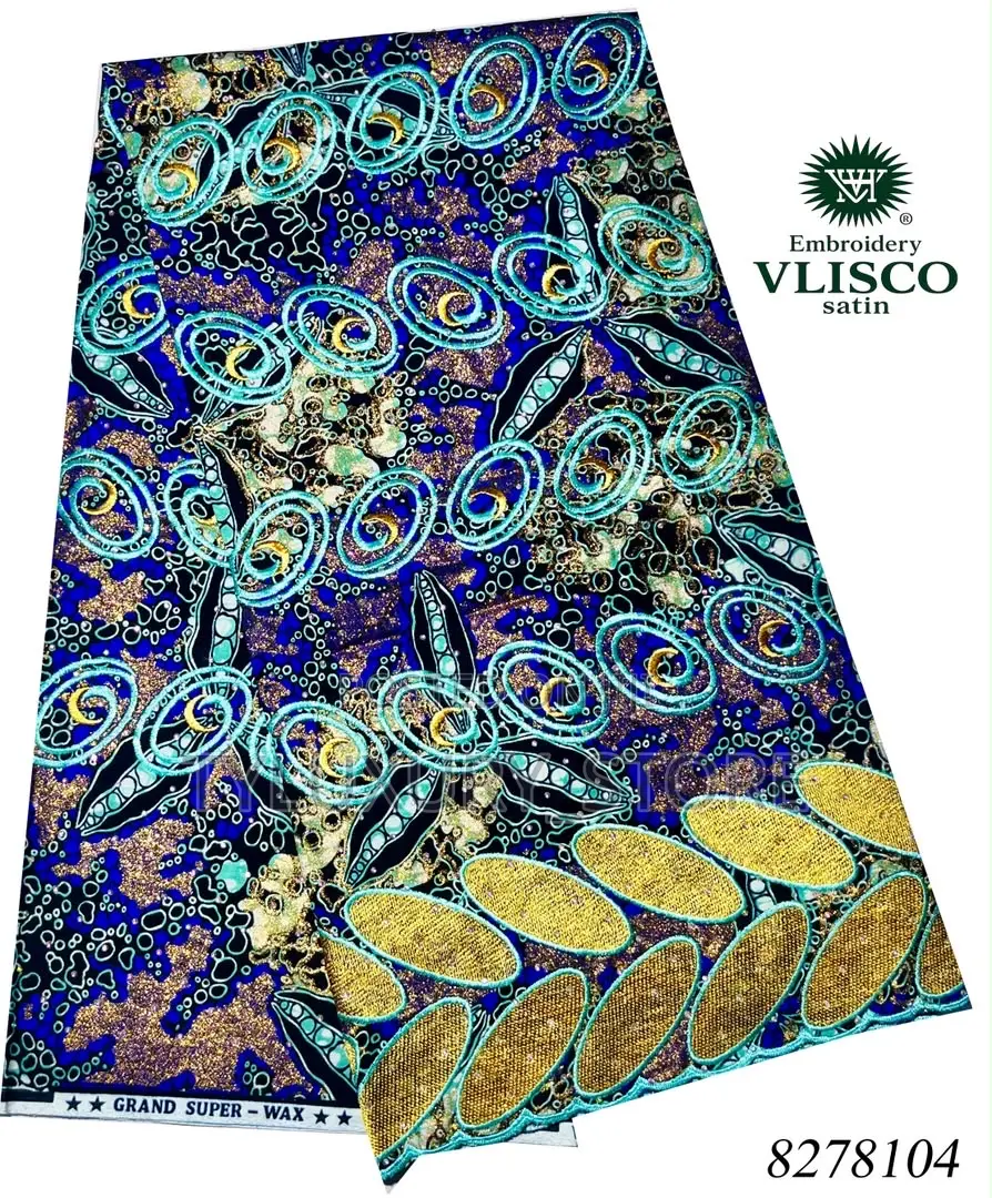 High Quality Vlisco Satin Fabrics