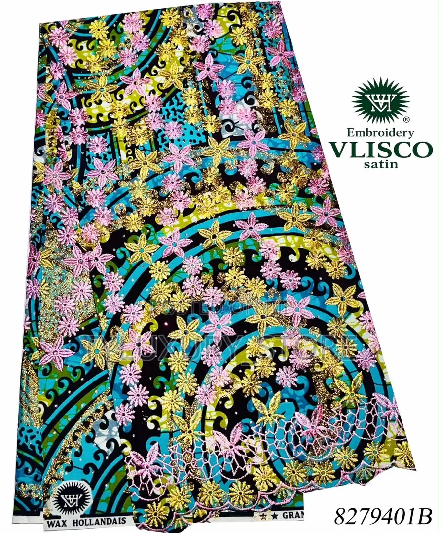 High Quality Vlisco Satin Fabrics