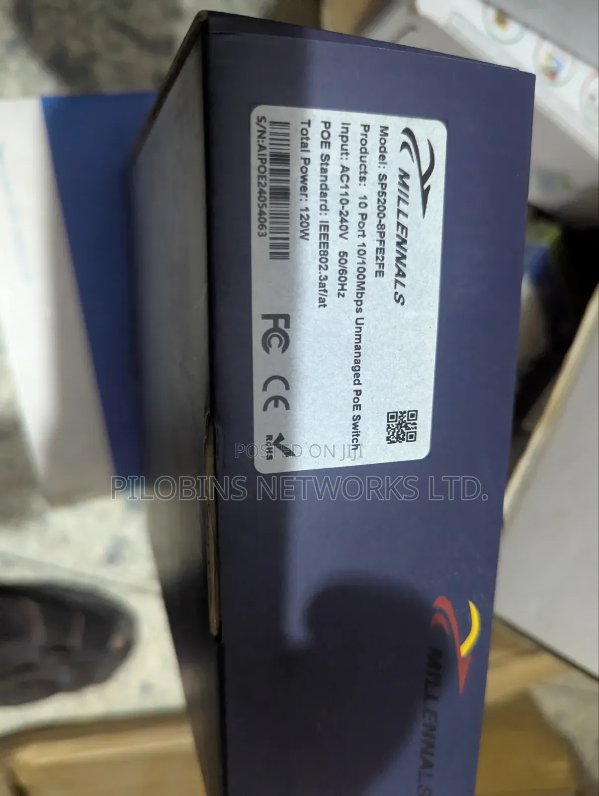 Millennals 8ports 10x100 PoE Switch
