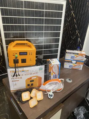 Solar Generator With LED Bulbs and Adapter,1unit 100watts Panel