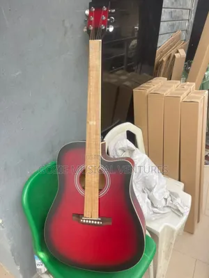 Yamaha Semi Electro Acoustic Guitar 6 Strings Red Colour