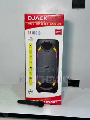 Djack Rechargeable Indoor/Outdoor, Party Speaker, Wirless Microphone