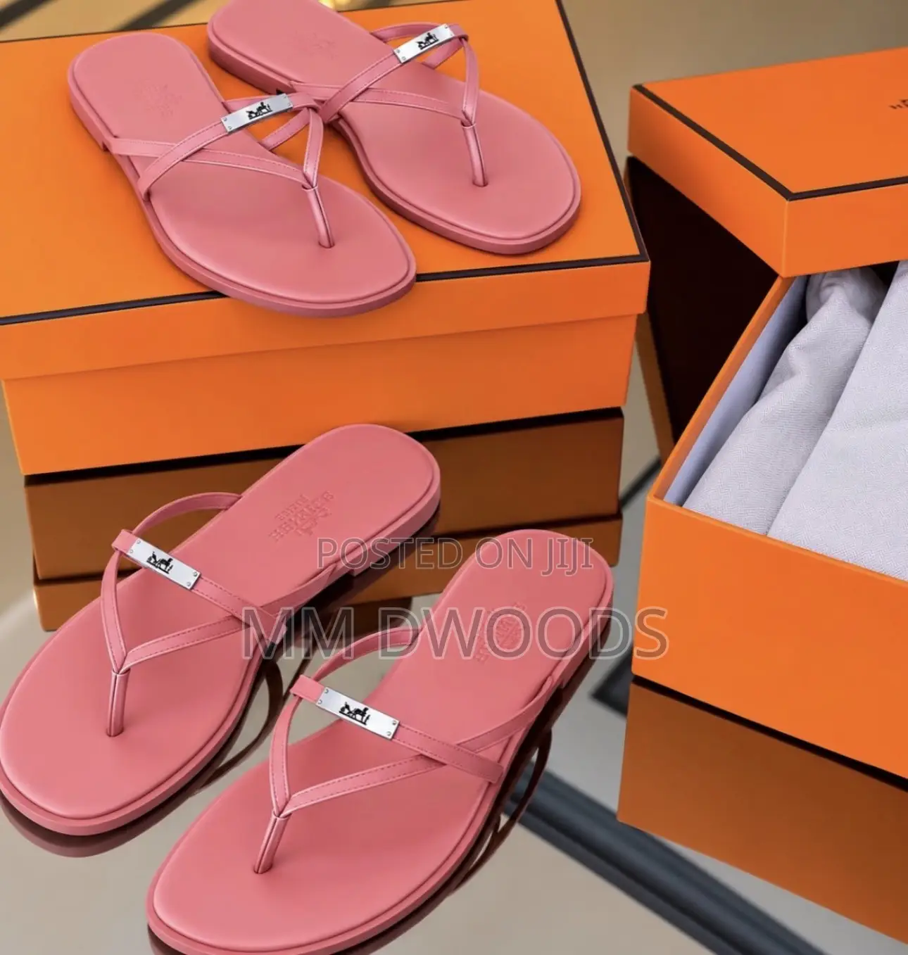 Flat Hermes Slippers