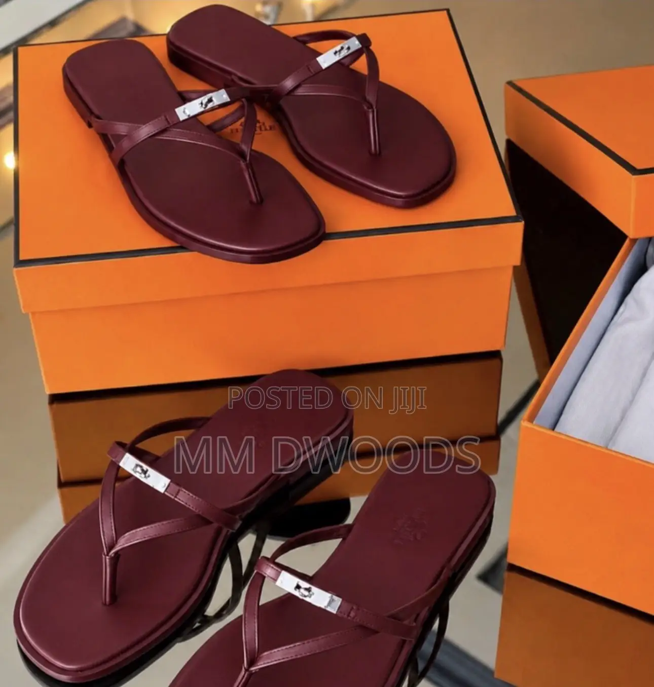 Flat Hermes Slippers