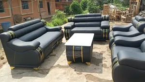 Canada Leather Chair With Center Table