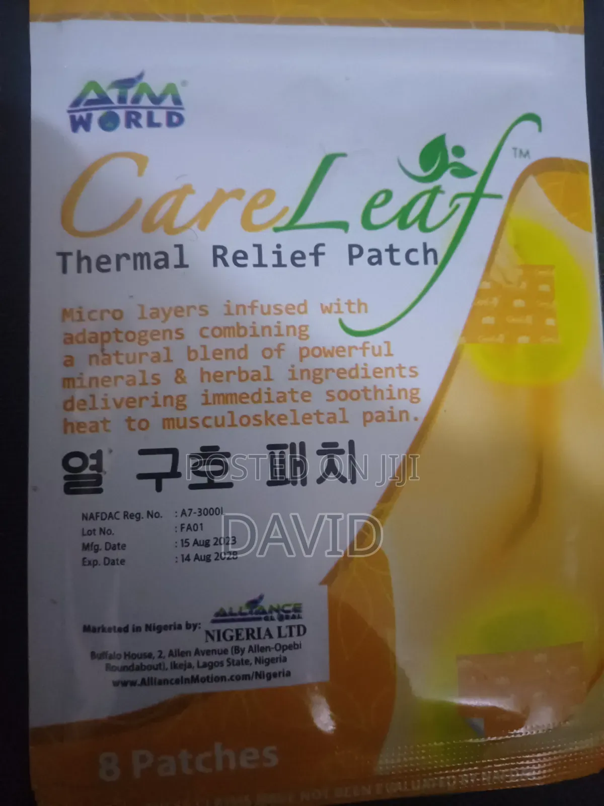 Careleaf Thermal Relief Patch _ Natural Relief for Body Pain