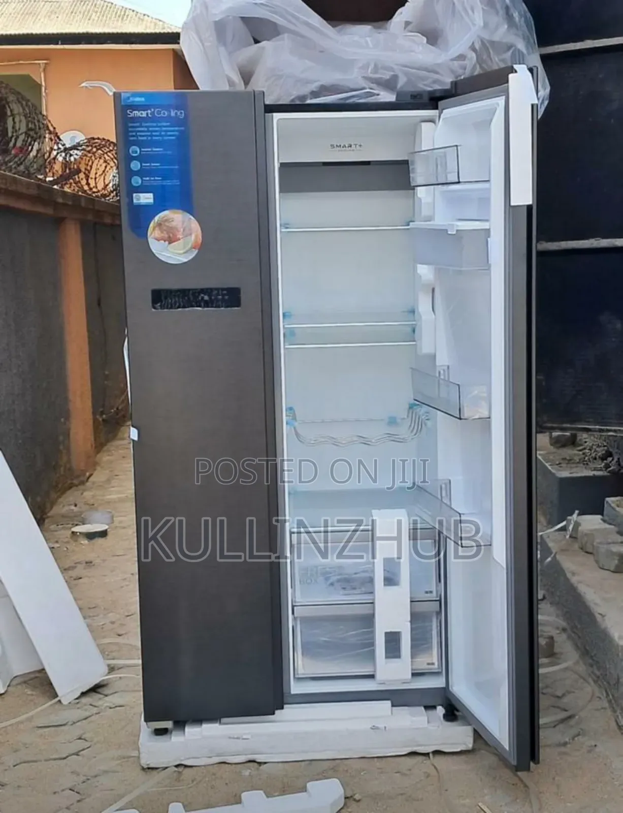 Midea 490 L Side by Side Refrigerator With Dispenser Ice Cube Maker