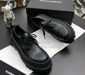 Dolce Gabanna Black Chunky Shoes ABL 7m