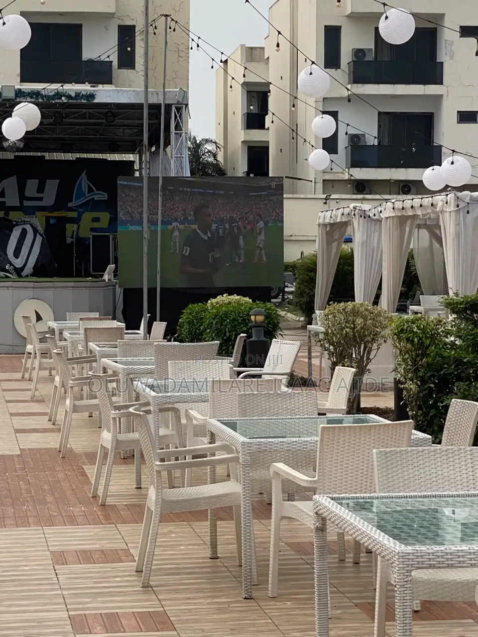 LED Screen at the Bay Lounge