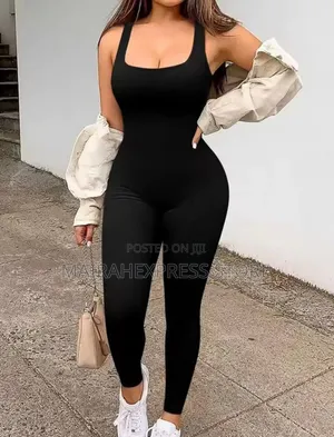 Quality Ladies’ Sleeveless Stretch High Back Seamless Shaping Jumpsuit