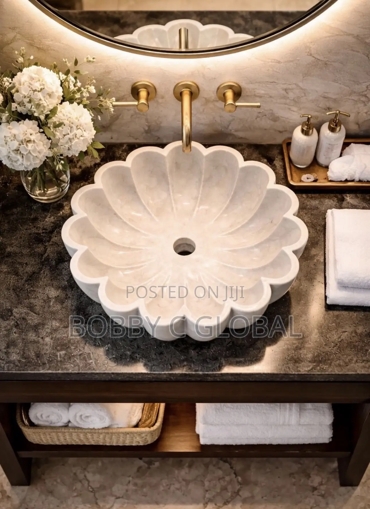 Flower-Shaped Basin