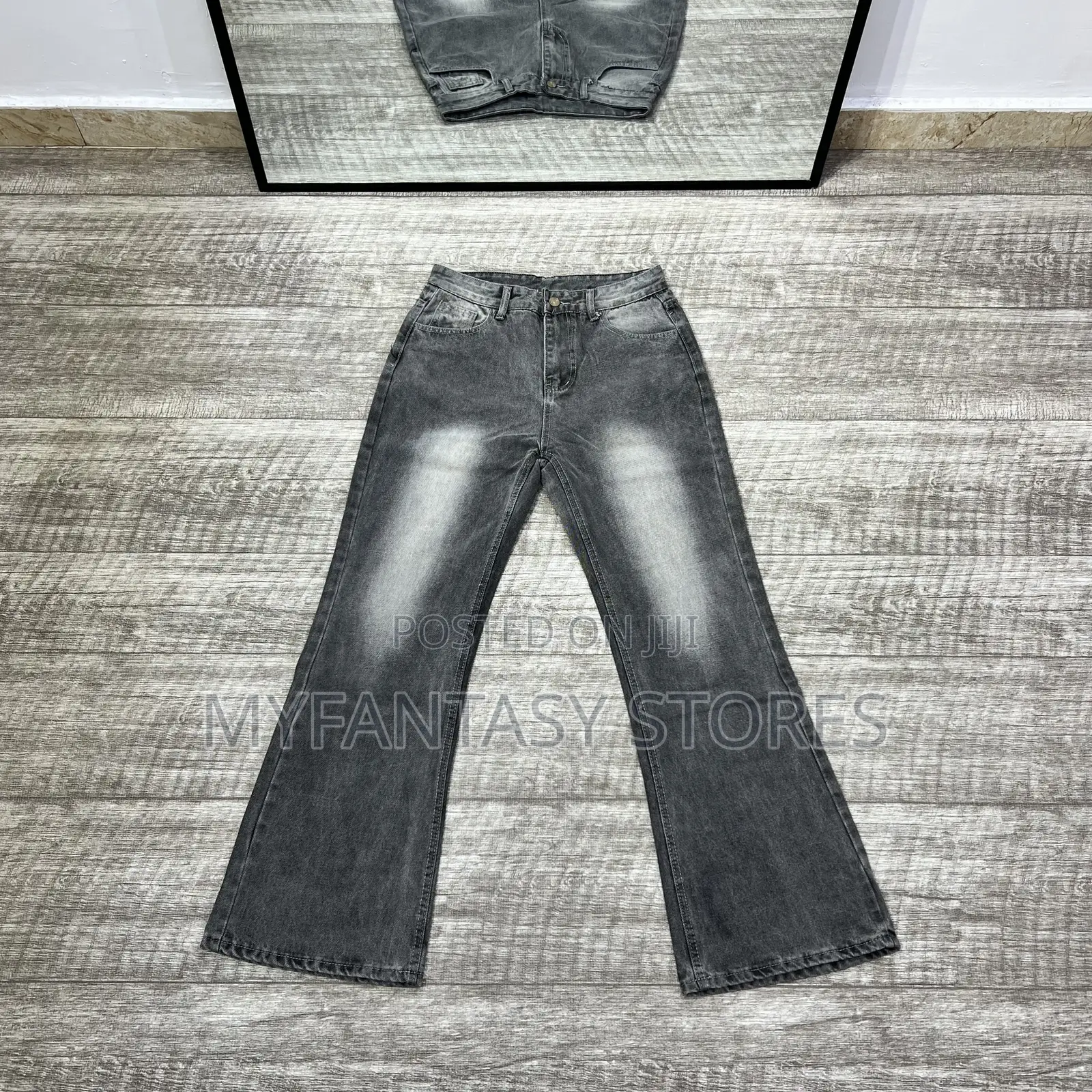 Washed Retro Boot Cut Flare Jeans