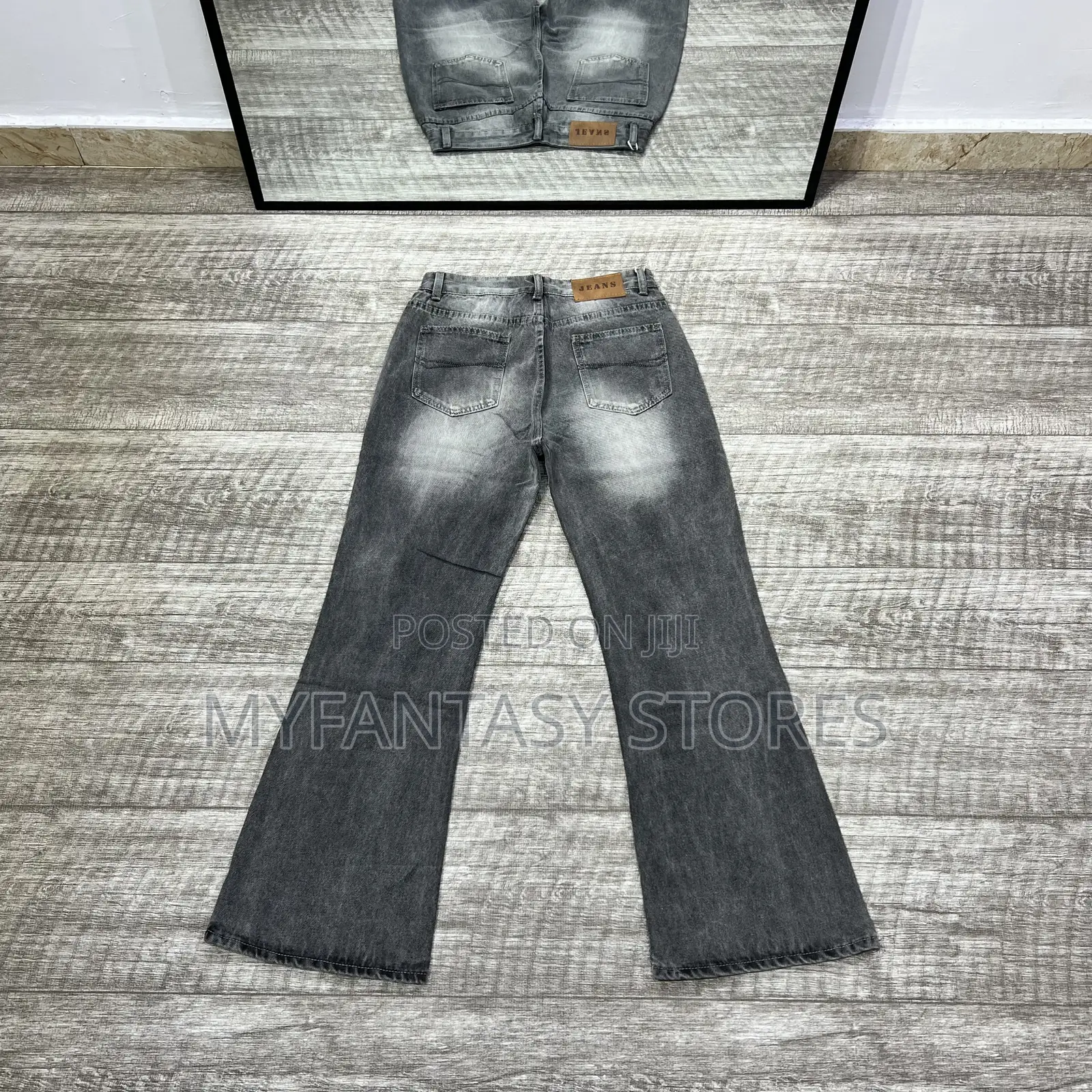 Washed Retro Boot Cut Flare Jeans