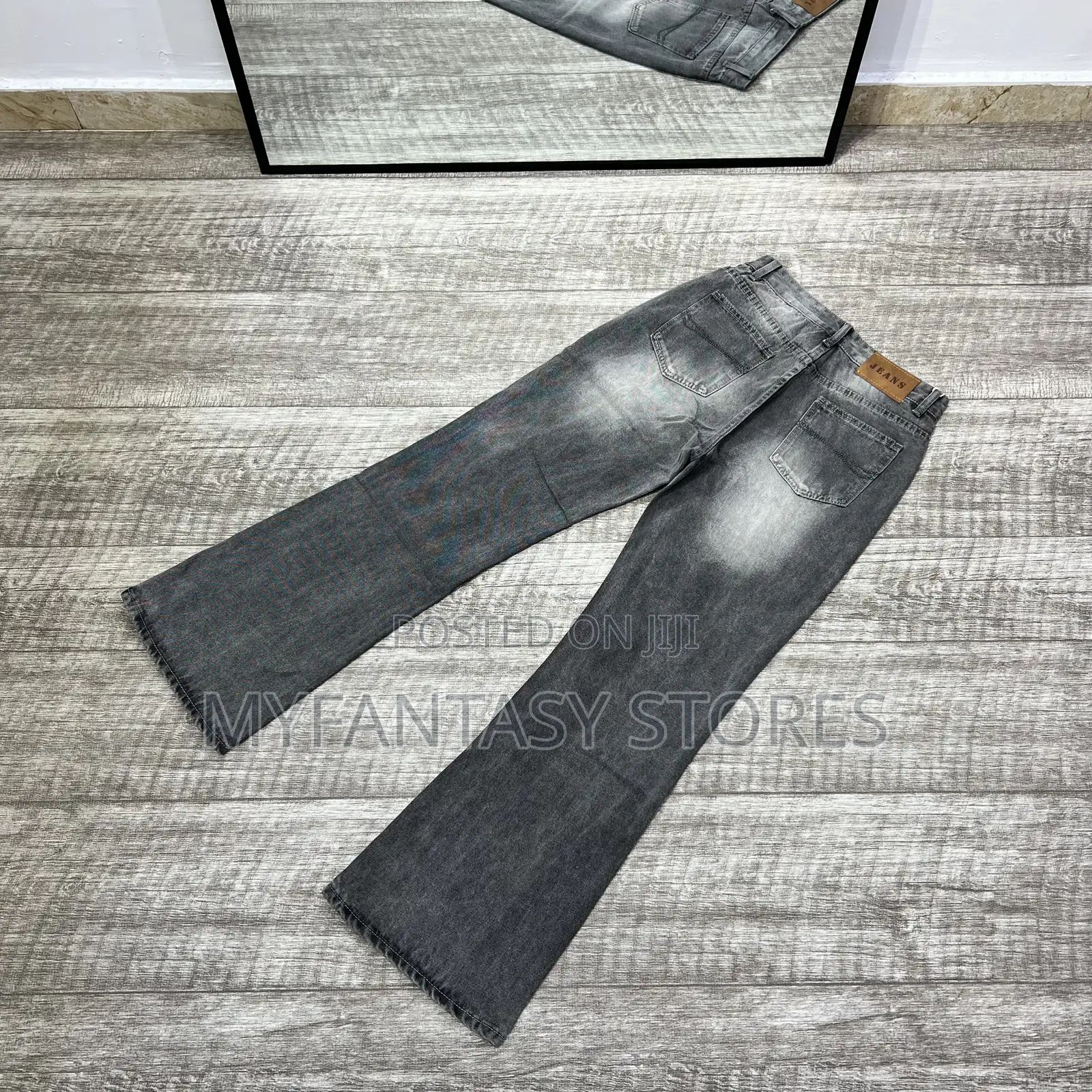 Washed Retro Boot Cut Flare Jeans