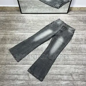 Washed Retro Boot Cut Flare Jeans