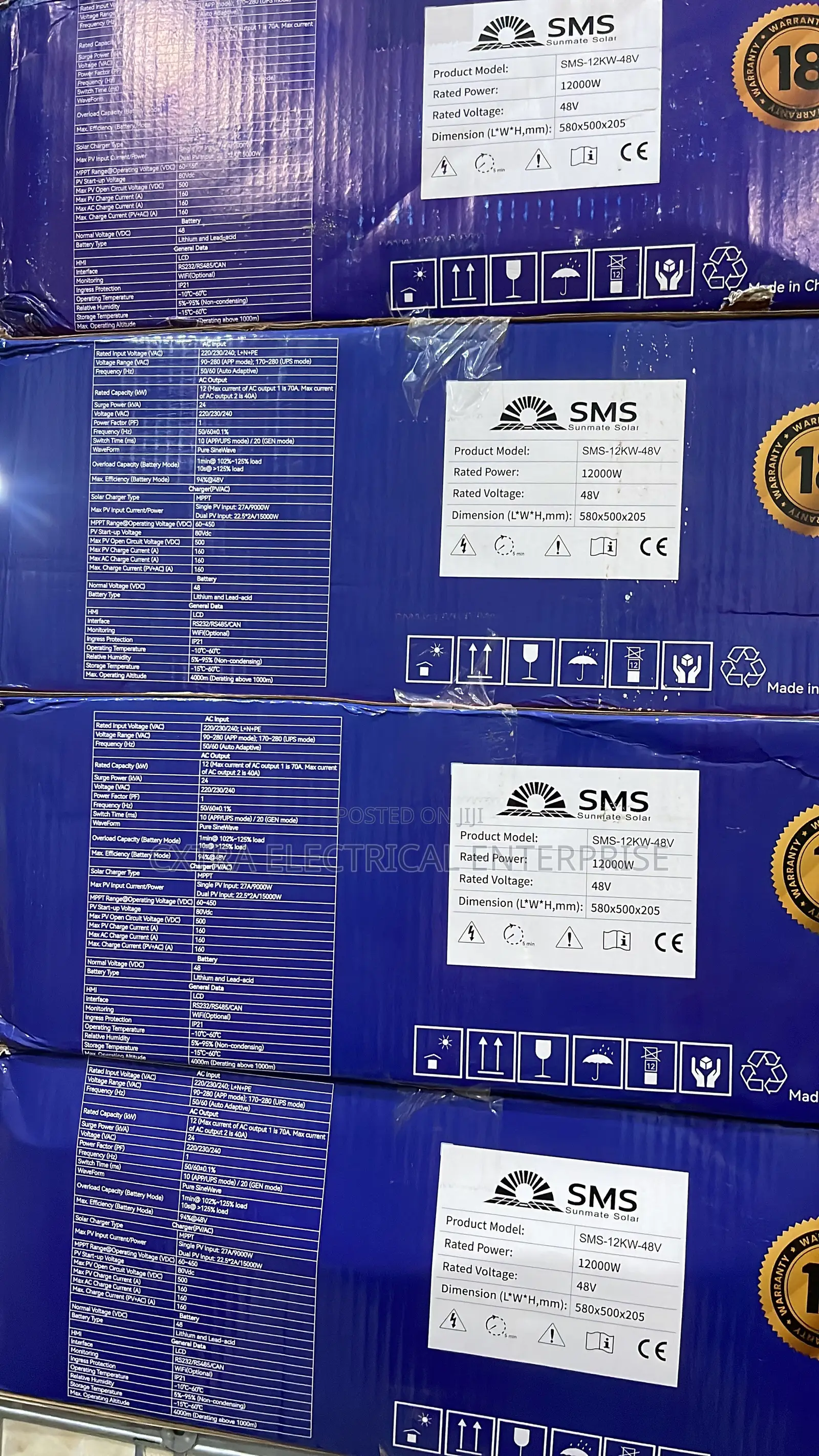 SMS 12KVA 48V Hybrid Solar Inverter