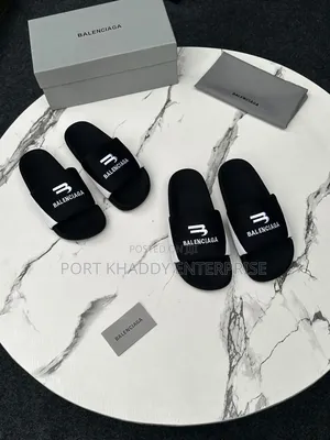New Balenciaga Puff Cover Slider Palm