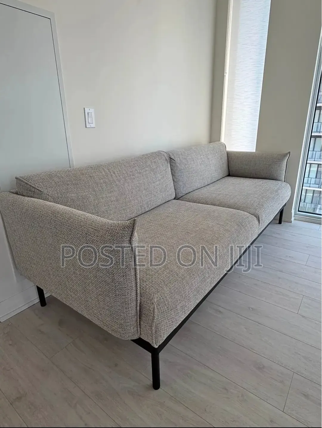 Modern Grey Fabric Sofa