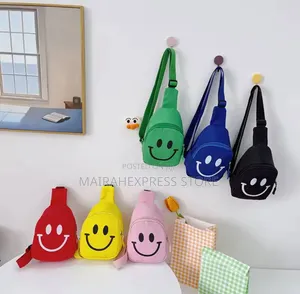 Smiley Print Fashionable Unisex Kids’ Crossbody Bag