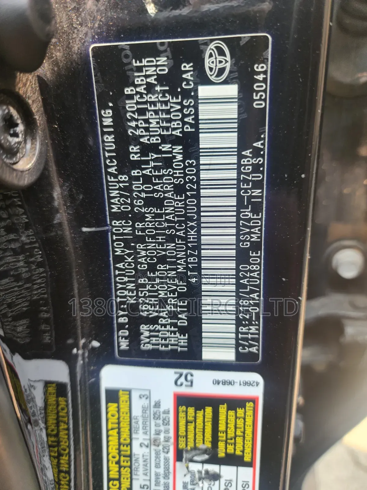 Toyota Camry 2019 Black