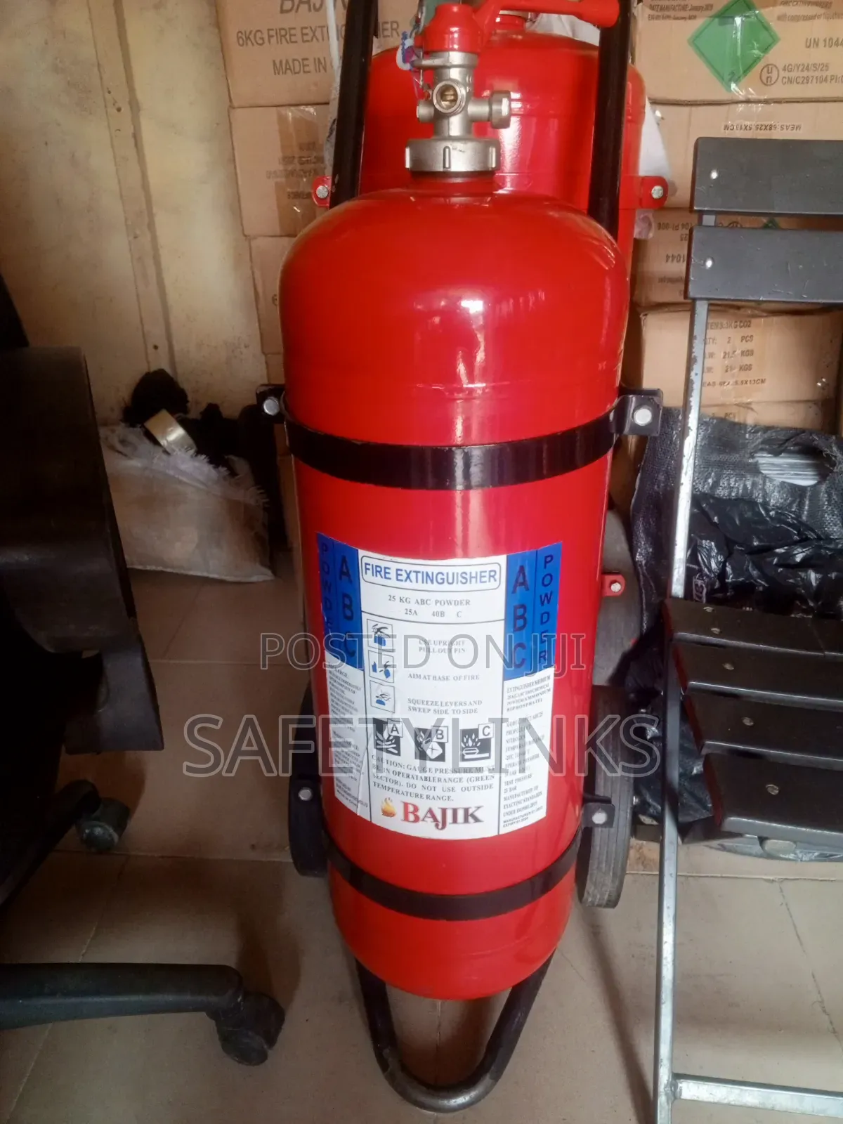ABC Fire Extinguisher on Trolley
