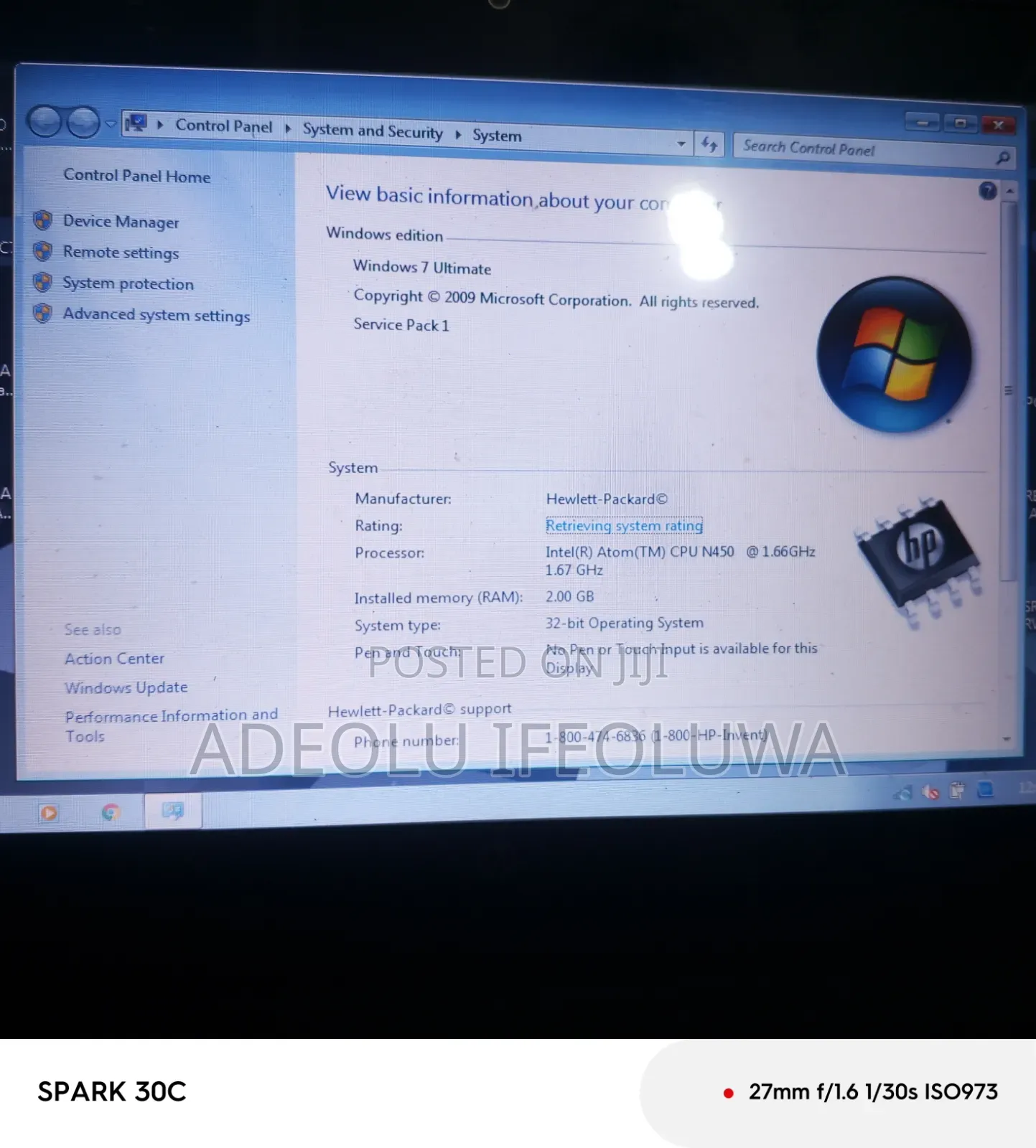 Laptop HP 630 2GB Intel Core i3 SSD 256GB