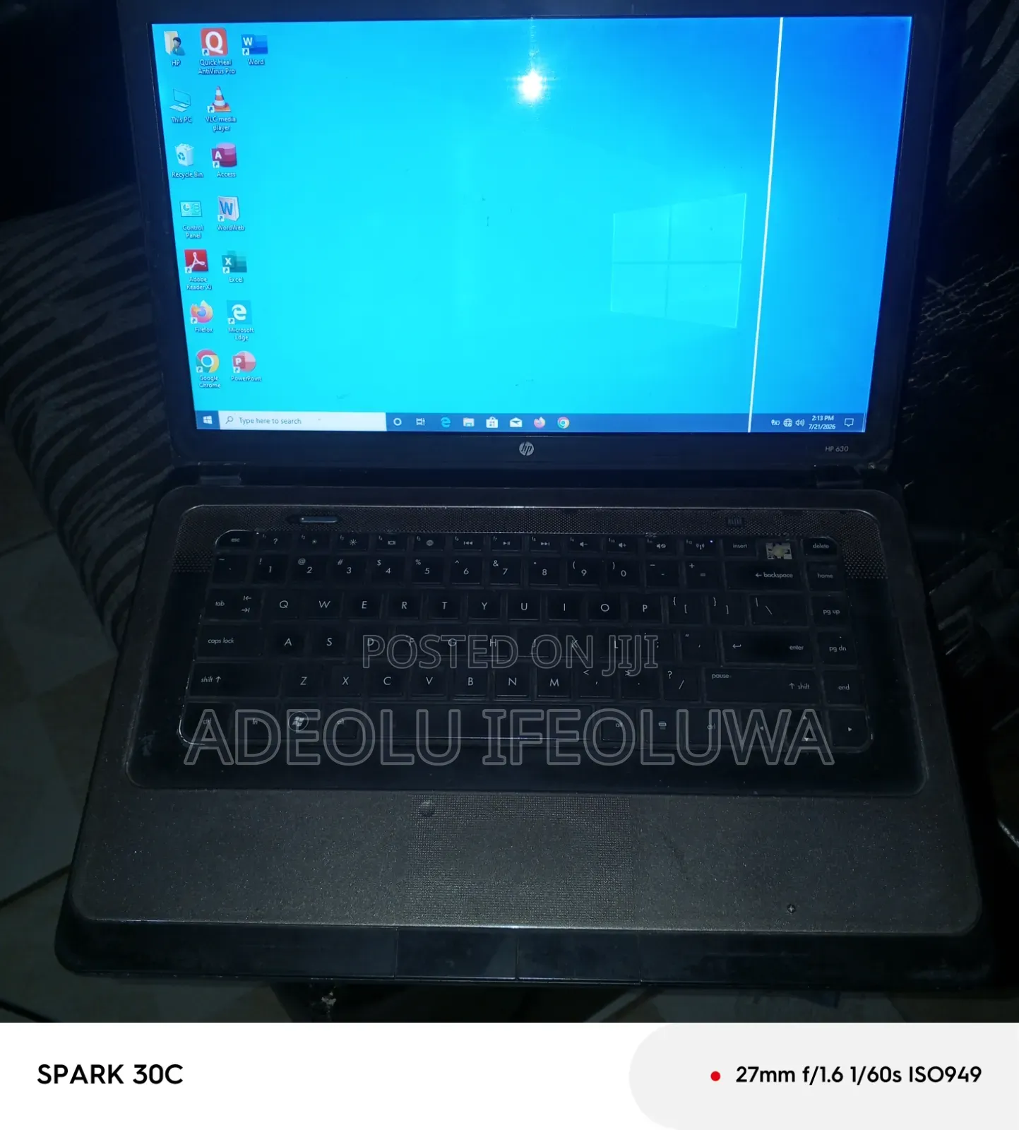 Laptop HP 630 2GB Intel Core i3 SSD 256GB