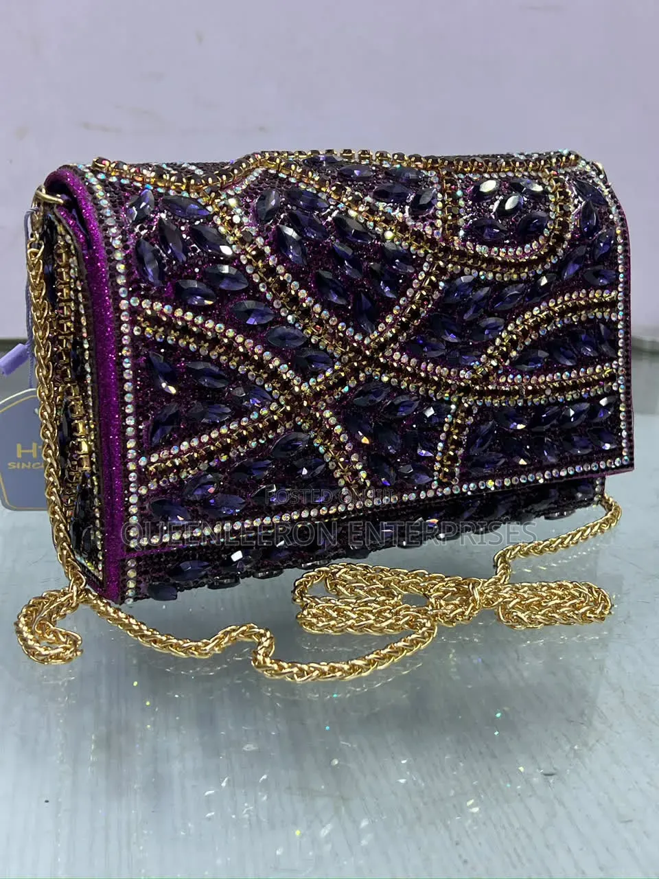 *luxury Classy Stones Embedded Purse