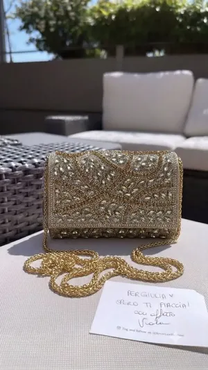 *luxury Classy Stones Embedded Purse