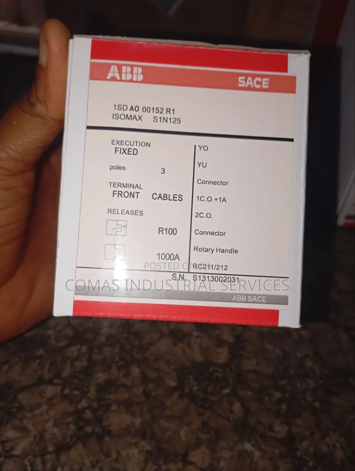 Original ABB Sace Isomax S
