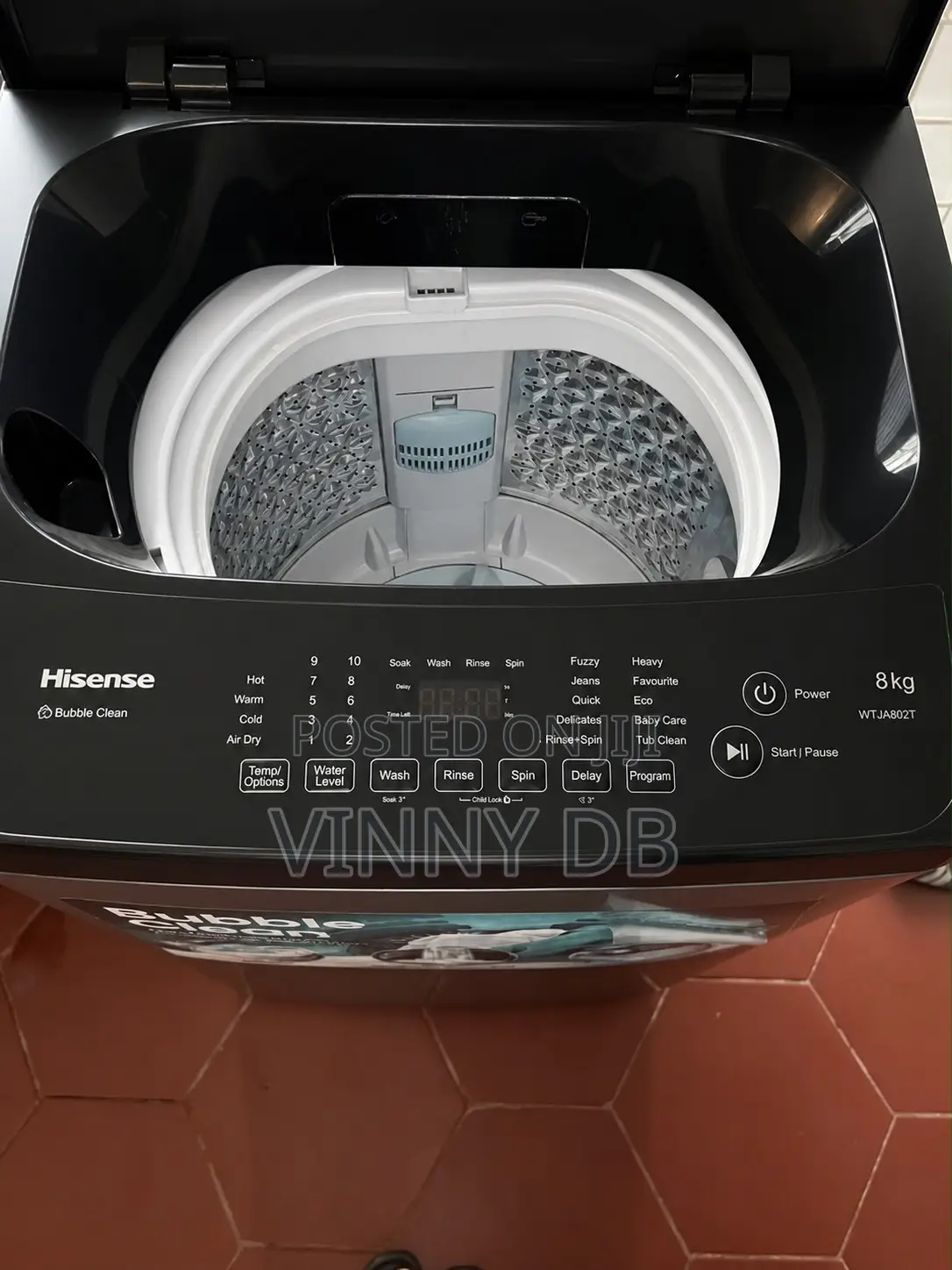 Hisense 8kg Automatic Top Loader WTJA802T – Bubble Clean (56)