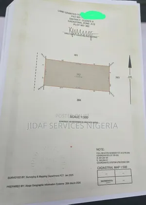 Distress Land for Sale Guzape2 1000sqm