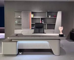 High Classic Office Executive Table With Extension Special Design