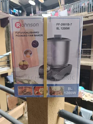 Rohnson FF-2601B-7 Fufu Pounder – 8L Large Capacity, Powerful Motor