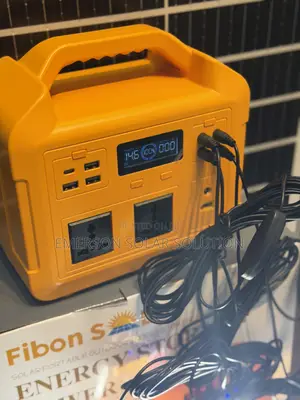 500w Solar Generator With 100w Solar Panel Also Comes With 4 Bulb