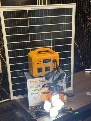 Fibon Solar Generator 500w With 100w Panel and 4bulbs