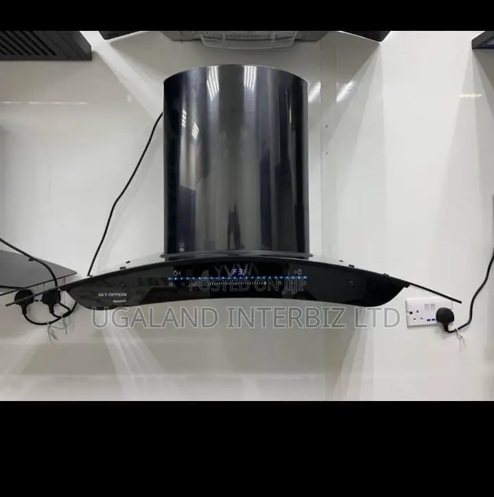 Wall Mounted Black Extractor Hood