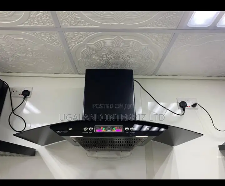 Wall Mounted Black Extractor Hood