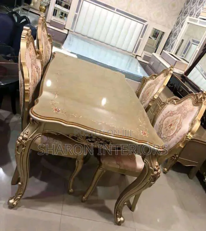 Imported Luxury Gold Dinning by 6