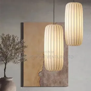 Premium LED Modern Fabric Pendant Light,