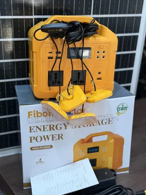 All in One Fibon Solar 500w With Panel and Bulbs  