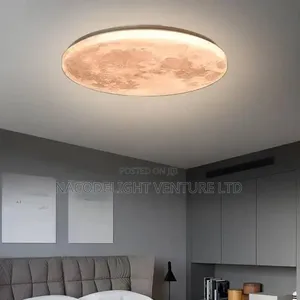 Modern Moon LED Flush Mount Ceiling Light,